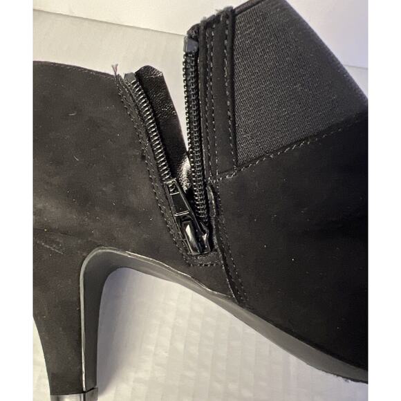 Karen Scott Womens Bryann Fabric Closed Toe Ankle Fashion Boots Black Size 10 M - Picture 6 of 7